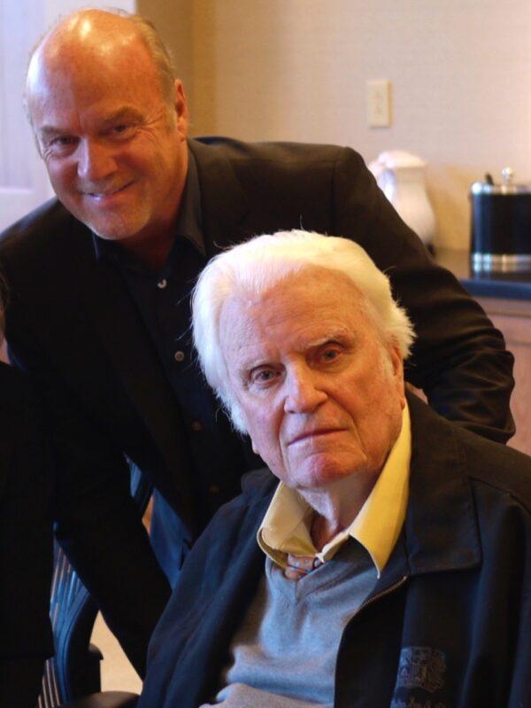Laurie with evangelist Billy Graham.