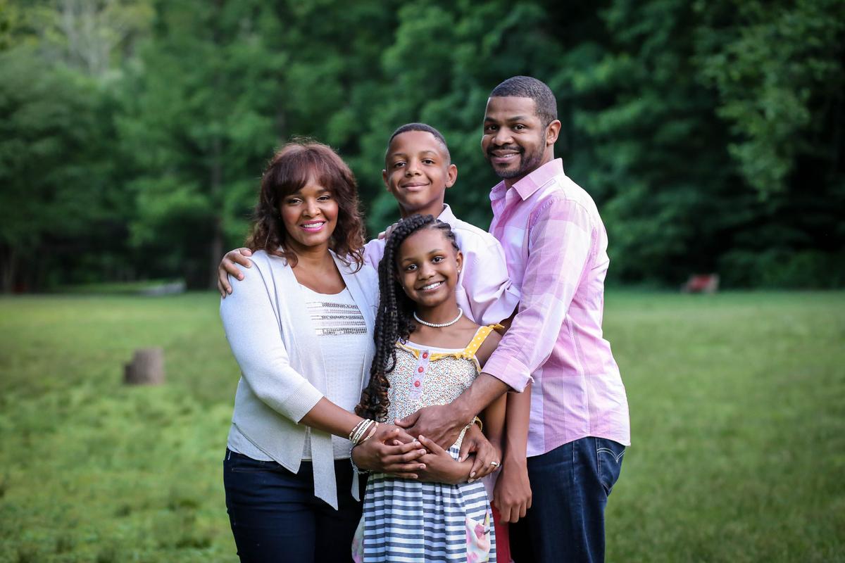 Kathy and her husband and their two children (Courtesy of <a href="https://kathybarnetteforcongress.com/">Kathy Barnette</a>)