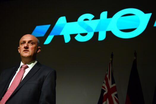 Australian Security Intelligence Organisation ASIO Director General Mike Burgess preparing for his annual speech at ASIO headquarters in Canberra, Wednesday, March 17, 2021. (AAP Image/Mick Tsikas)