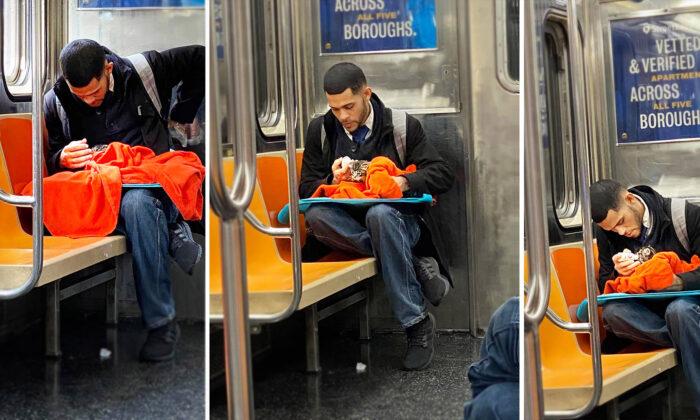 NYC Subway Passenger Spots Man Bottle-Feeding Tiny Kitten: ‘It Renewed My Faith in Humanity’