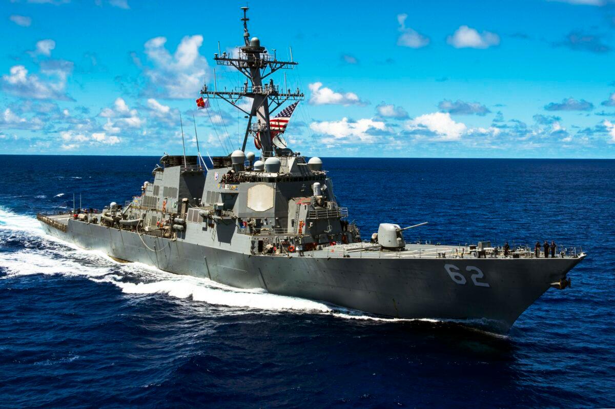 U.S. warship on patrol in the Indo-Pacific region in 2014. (Mass Communication Specialist Seaman David Flewellyn/U.S. Navy via Getty Images)
