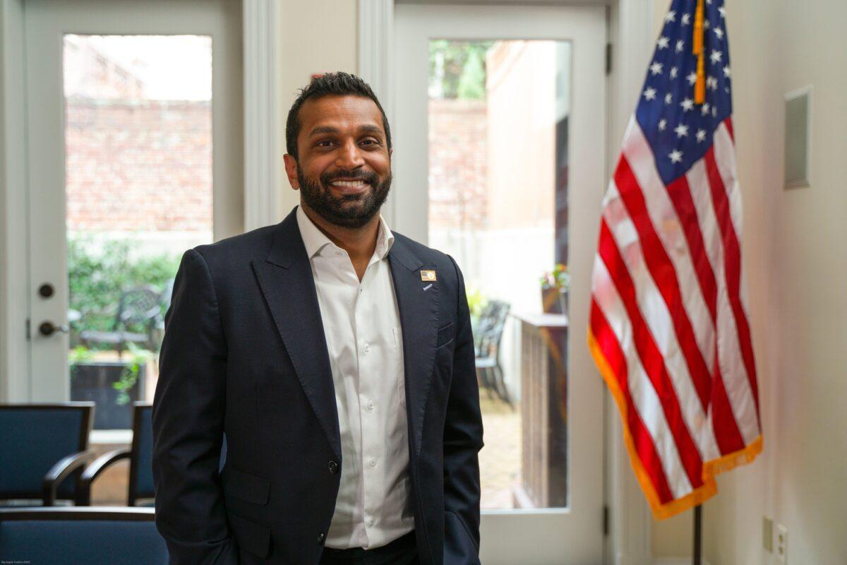  Kash Patel, former principal deputy to the acting director of U.S. national intelligence and former senior counsel for the House Intelligence Committee, in Washington on March 15, 2021. (York Du/The Epoch Times)