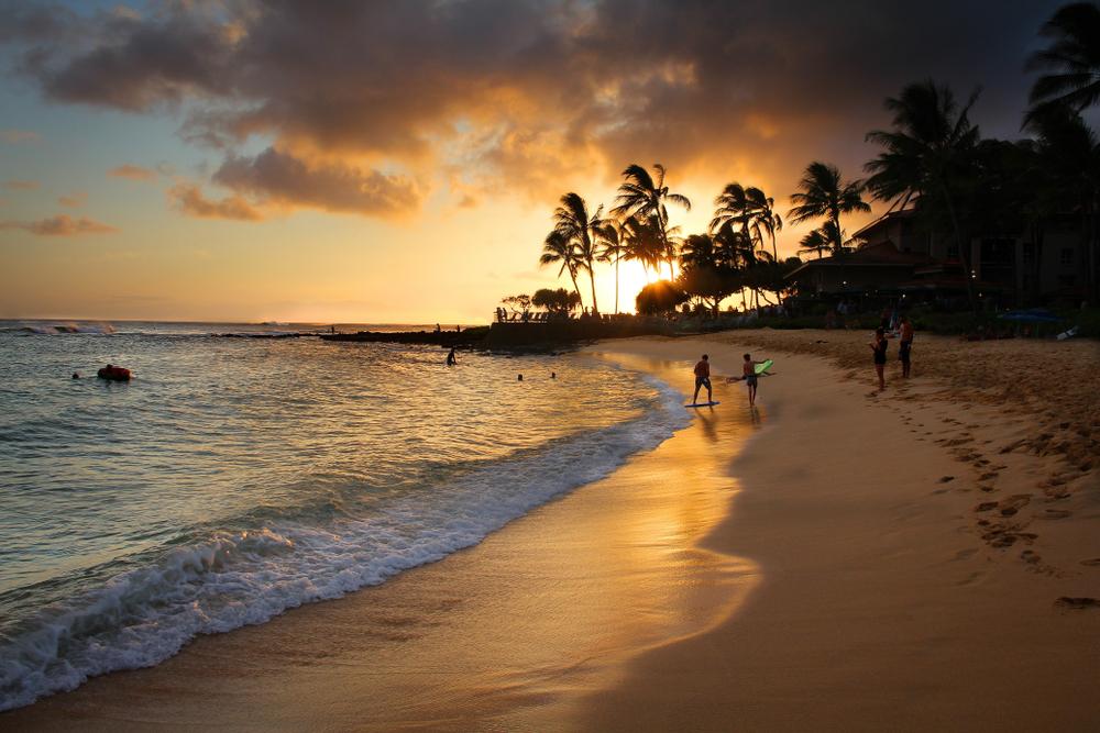 The beach at Poipu in Kauai. (George Frankiv/Shutterstock)