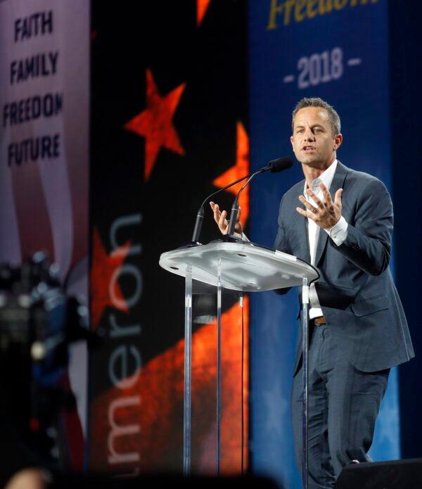 Actor Kirk Cameron speaks at the Western Conservative Summit, on June 8, 2018, in Denver, Colorado. (AP Photo/David Zalubowski)