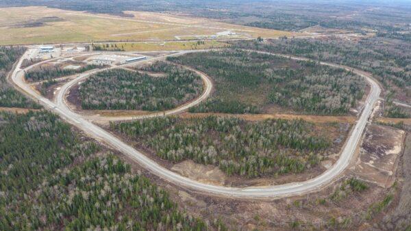 The whole test track without snow. (Courtesy of General Motors)