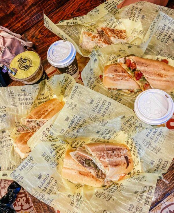  A spread of sandwiches from Cuban Coffee Queen. (Courtesy of Cuban Coffee Queen)