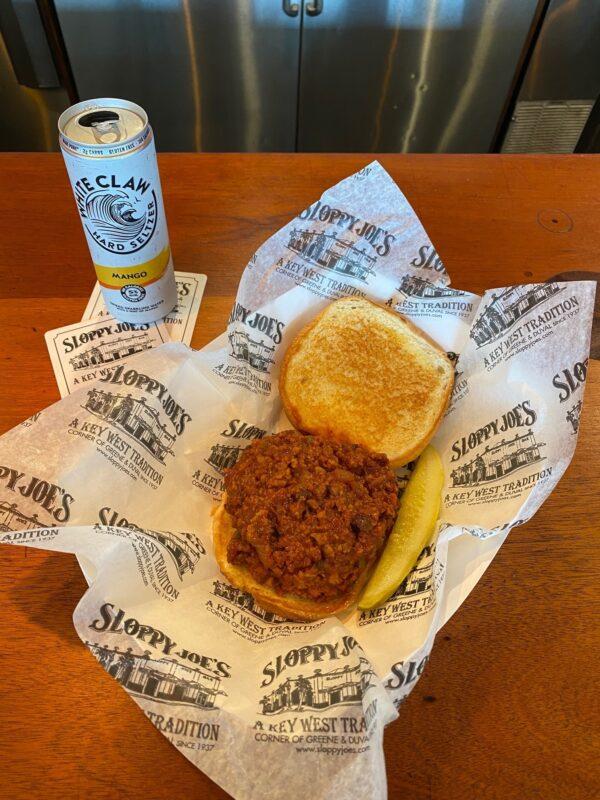 A sloppy joe at Sloppy Joe's. (Courtesy of Sloppy Joe's Bar)