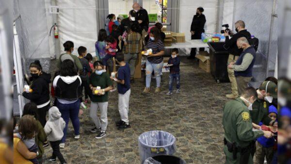 A temporary processing facility in Donna, Texas, as seen in a photo released by Customs and Border Protection on Tuesday, March 23, 2021. (CBP)