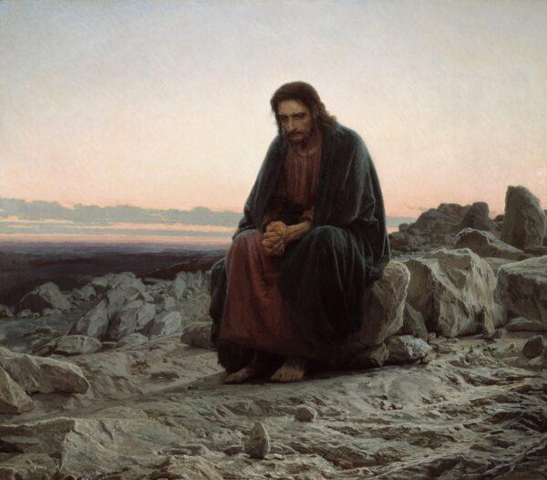 “Christ in the Wilderness (Christ in the Desert),” 1872, by Ivan Kramskoi. Oil on canvas, 72 inches by 84 inches. Tretyakov Gallery, Moscow, Russia. (Public Domain)