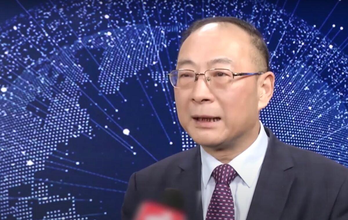 Jin Canrong, professor and deputy director of the Studies Center of the U.S. at Renmin University, comments on the U.S.-China talks in Beijing, China, on March 19, 2021. (Screenshot/Jin Canrong's channel/YouTube)