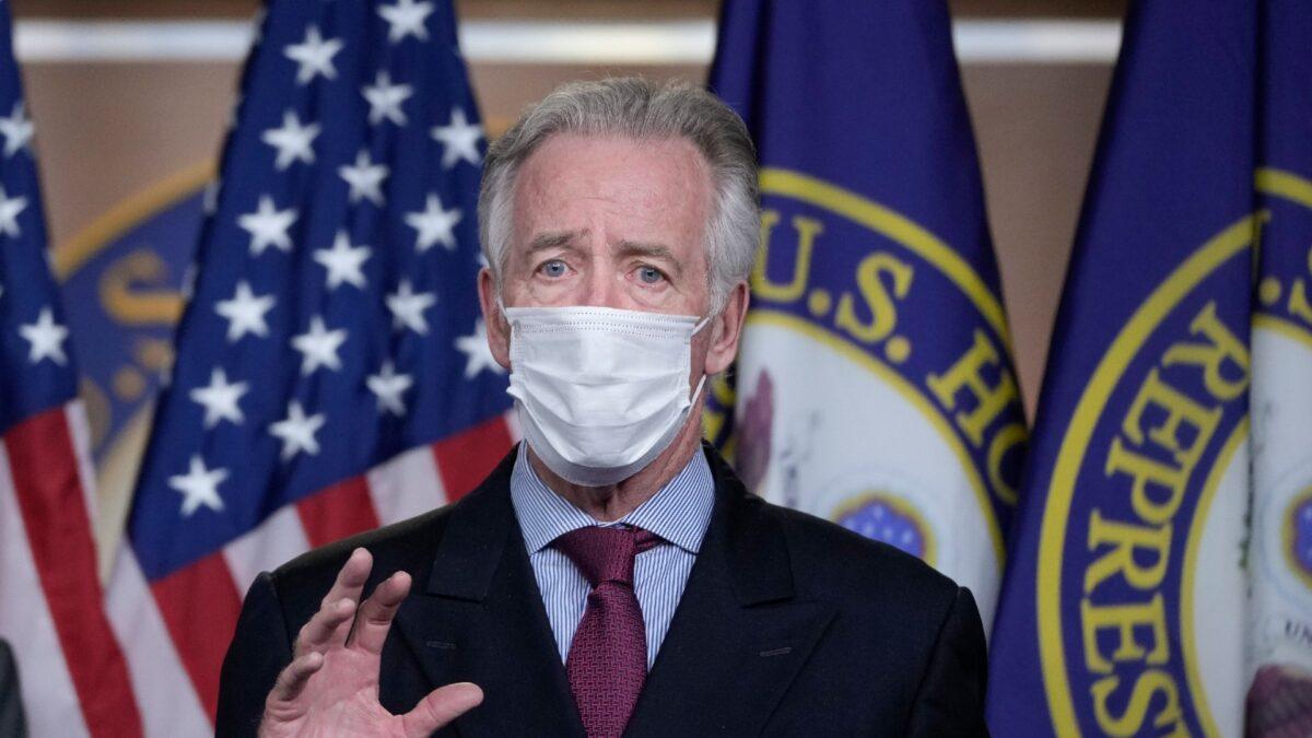Rep. Richard Neal (D-Mass.) speaks during a news conference on Capitol Hill in Washington on March 9, 2021. (Drew Angerer/Getty Images)