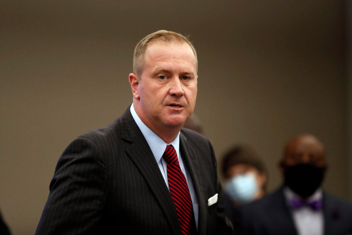 Missouri Attorney General Eric Schmitt speaks during a news conference in St. Louis, Mo., on Aug. 6, 2020. (Jeff Roberson/AP Photo