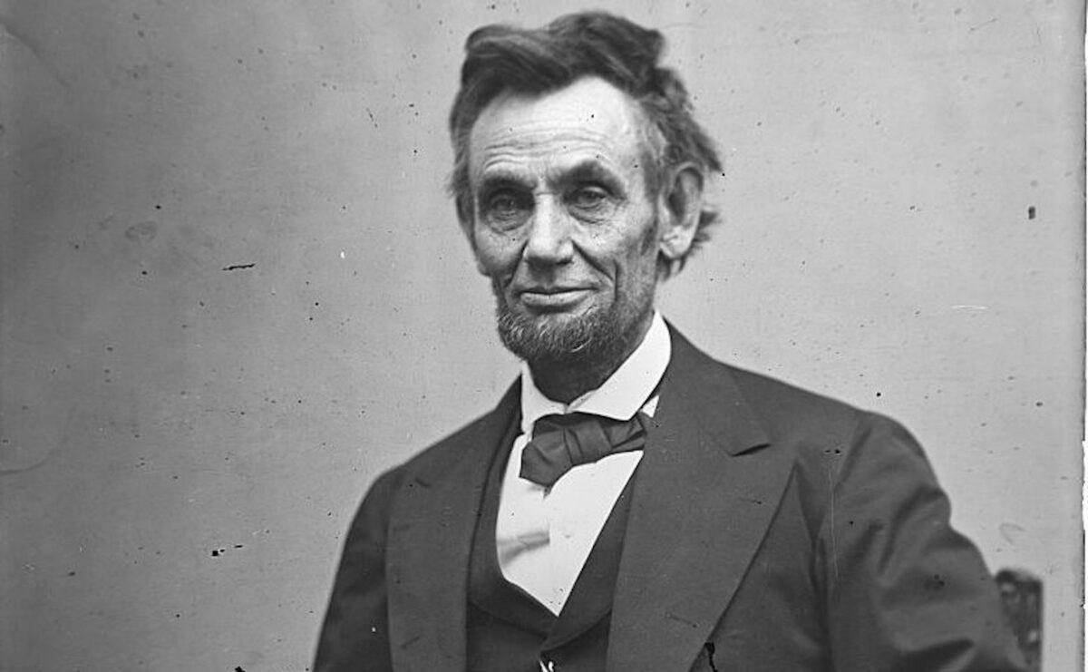 In this image from the U.S. Library of Congress, U.S. President Abraham Lincoln sits for a portrait Feb. 5, 1865. (Alexander Gardner/U.S. Library of Congress via Getty Images)