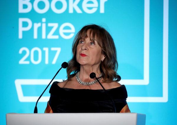 Baroness Helena Kennedy speaks on stage at the Man Booker Prize dinner and reception at The Guildhall in London, on Oct. 17, 2017. (Chris Jackson - WPA Pool / Getty Images)