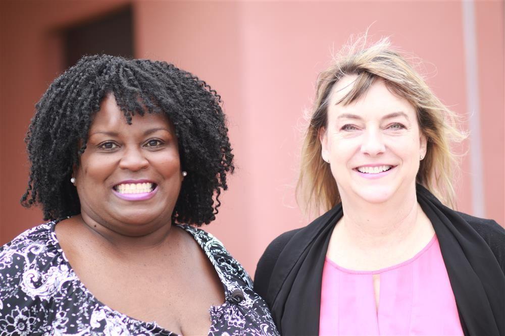 Kimberly Patman (L) and LeeAnn Polster (Courtesy of Michael Sudhalter/<a href="https://www.chisd.net/">Cedar Hill Independent School District</a>)
