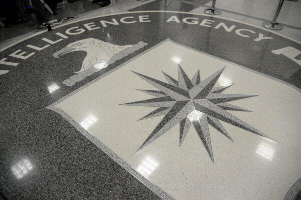 The logo of the CIA is seen at the CIA headquarters in Langley, Va., on Jan. 21, 2017. (Olivier Doulier/Pool/Getty Images)