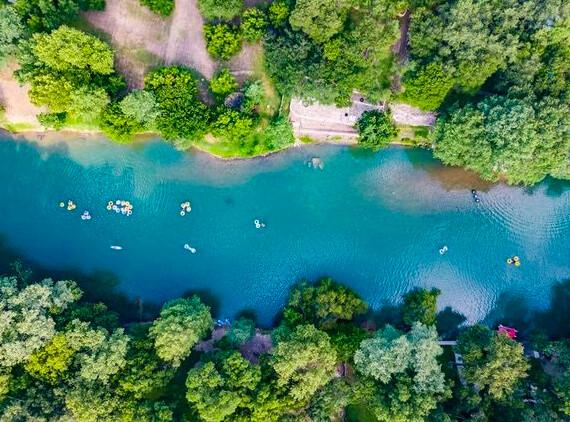 Mystic Quarry Resort is located in Texas Hill Country near the Guadalupe River and Canyon Lake. (Courtesy of Mystic Quarry)