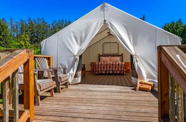 Glamping at West Beach Resort. (Courtesy of Pitchup.com)