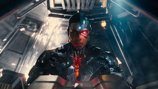Ray Fisher as the Cyborg, a technically enhanced hero, in “Zack Snyder's Justice League.” (Warner Bros. Pictures)