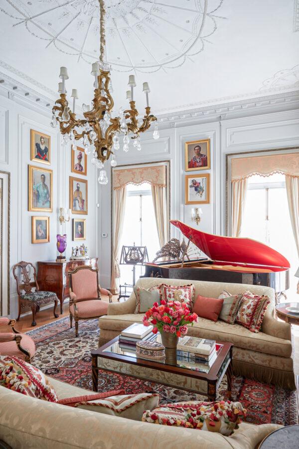 The music room, done in the French Louis style. (Thomas Loof Photography)