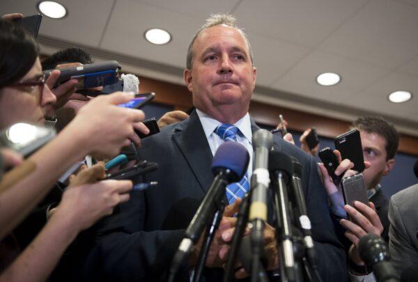 Rep. Jeff Duncan (R-S.C.) speaks to the media at the Capitol, on June 14, 2017. (Saul Loeb/AFP via Getty Images)
