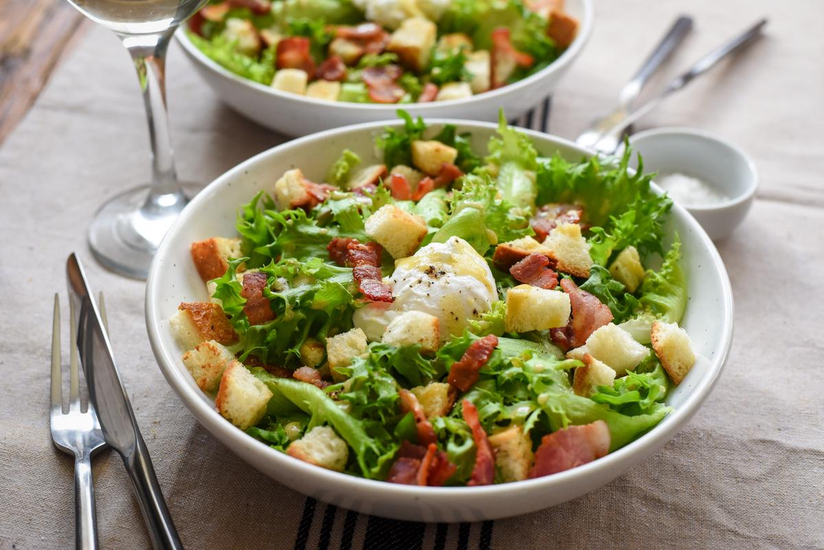 Assemble the salads on individual serving plates. (Audrey Le Goff)