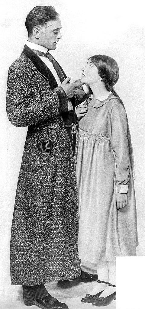 Philip Merivale and Patricia Collinge in the 1916 Broadway production of “Pollyanna.” (Public Domain)