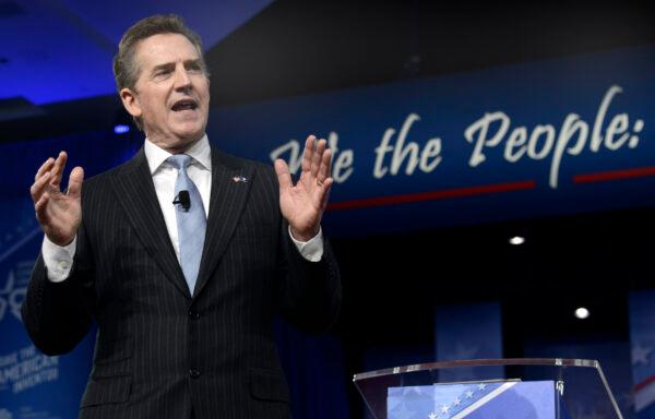 Former South Carolina U.S. Senator and current Conservative Partnership Institute (CPI) President Jim DeMint headlines the founding of the State Freedom Caucus Network in Atlanta, Ga., in December 2021. (Mike Theiler/AFP via Getty Images)