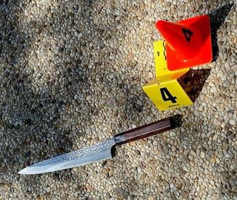A knife authorities say was wielded by Noah Green, 25, during an attack on U.S. Capitol police officers on April 2, 2021. (MPD)