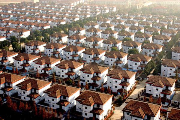 A general view of Huaxi Village from the Golden Pagoda on Dec. 10, 2004. (Goh Chai Hin/AFP via Getty Images)