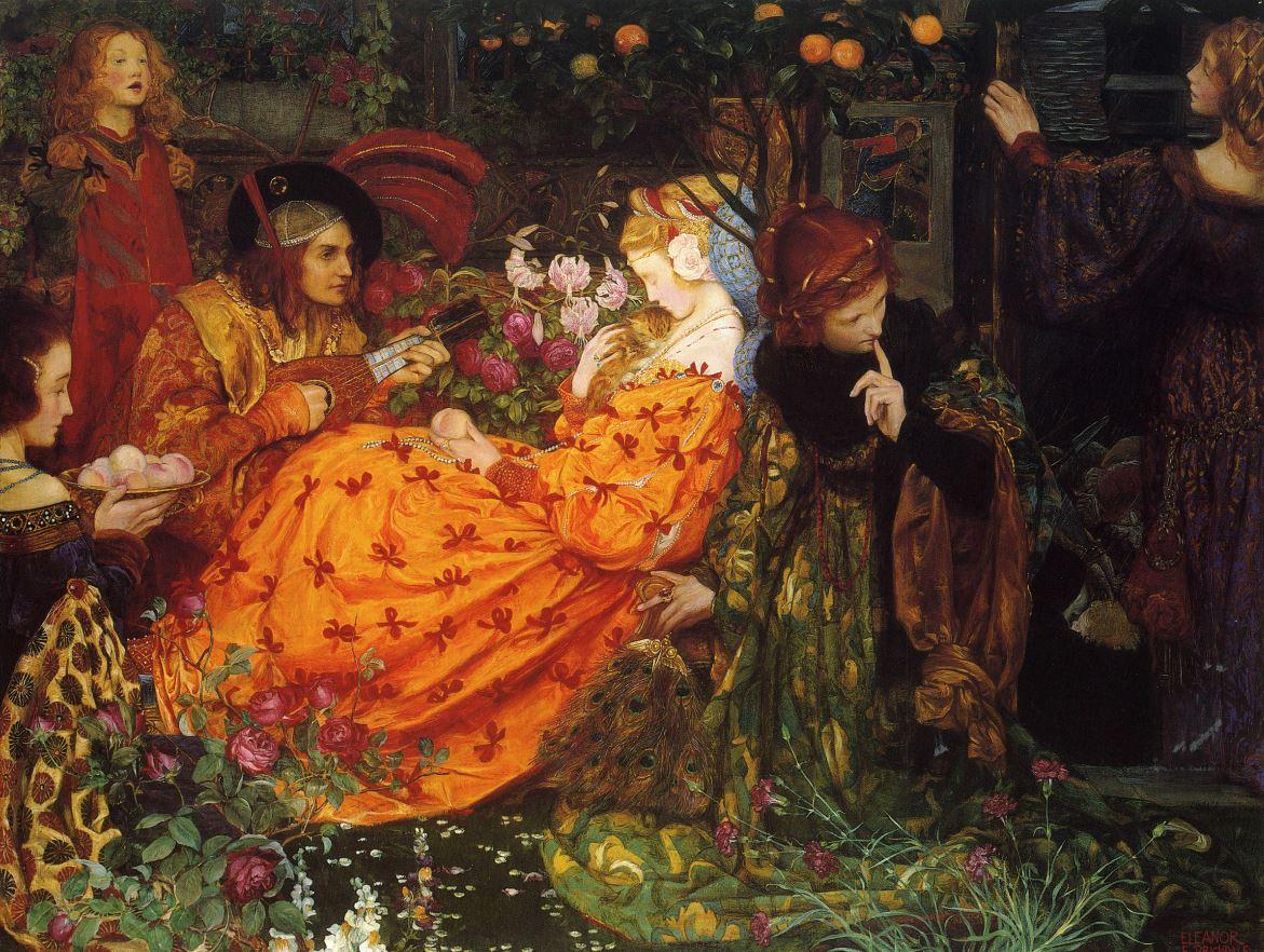 Eleanor Fortescue-Brickdale's allegorical painting, “The Deceitfulness of Riches,” was first exhibited at the Royal Academy in 1901. (Art Renewal Center)