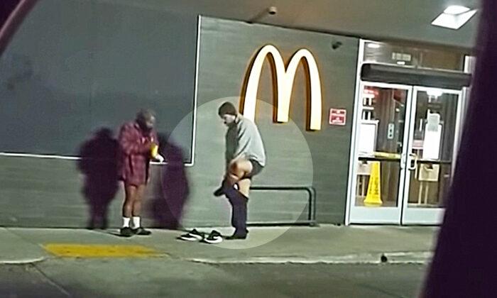 Man Removes His Sweatpants, Gifts Them to Homeless Man Shivering on a Cold Night: Video