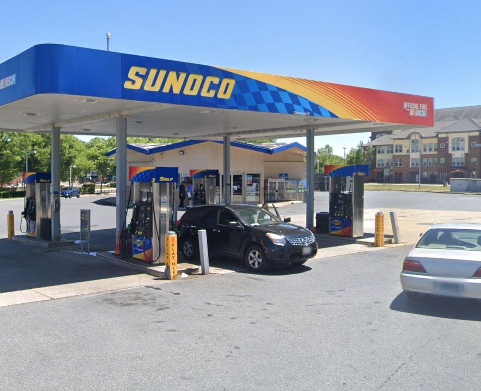 The Sunoco gas station on the East-West Highway in Hyattsville, Maryland (Screenshot/<a href="https://www.google.com/maps/@38.9665261,-76.9550375,3a,47.2y,131.98h,91.85t/data=!3m6!1e1!3m4!1sbRQ7XNnsQkL79726D8_08w!2e0!7i16384!8i8192">Google Maps</a>)