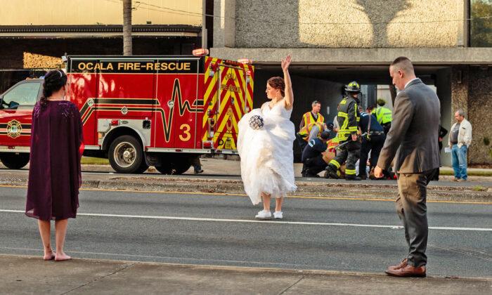 2 Florida Deputies Pause Their Wedding Photoshoot to Help Save a Man Hit by a Car