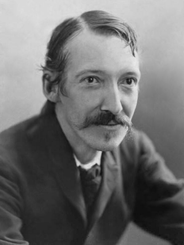 Photo portrait of Robert Louis Stevenson, 1893, by Henry Walter Barnett. State Library of New South Wales. (Public Domain)