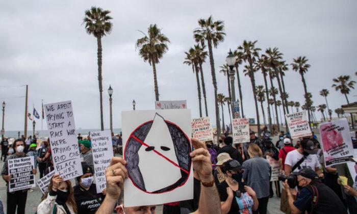 Rumored White Lives Matter Rally in Huntington Beach Turns to BLM Unlawful Assembly