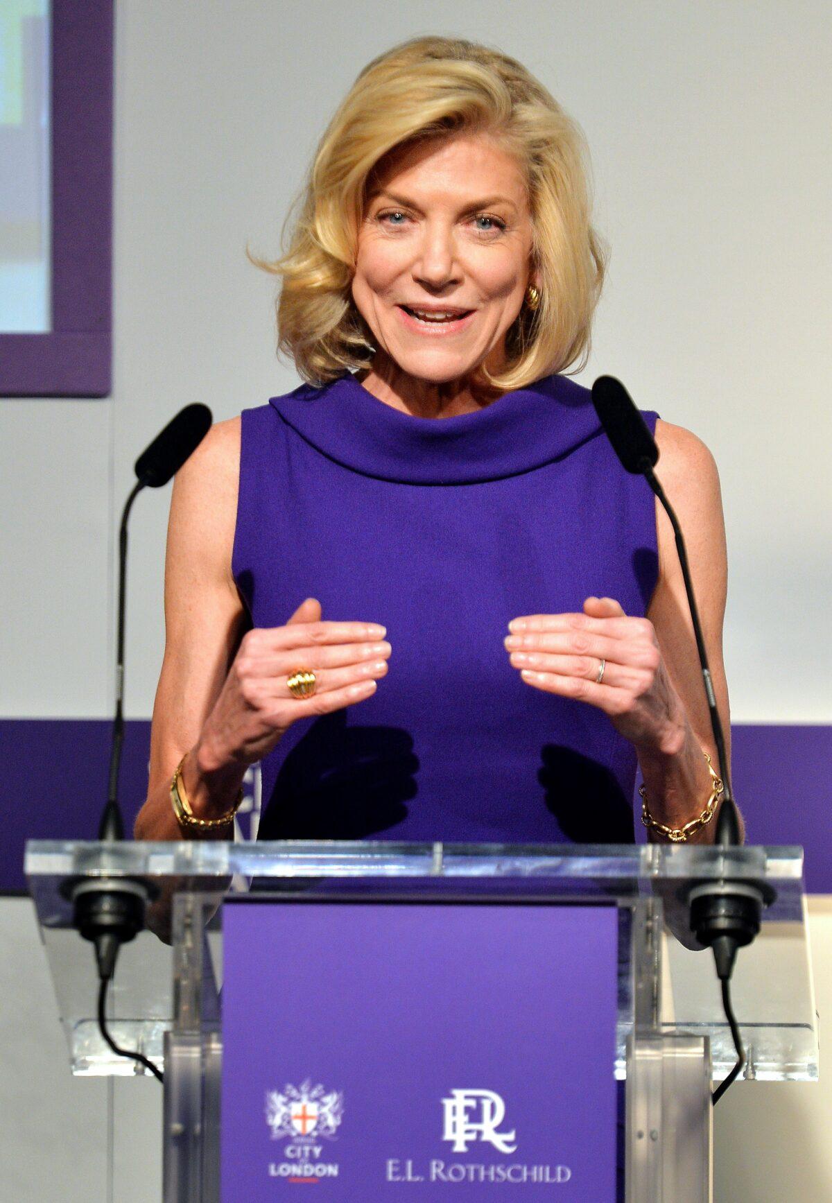 Lynn Forester de Rothschild addresses the Inclusive Capitalism Conference in London, on May 27, 2014. (John Stillwell/AFP via Getty Images)