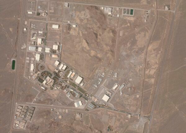 Iran's Natanz nuclear facility in a satellite photo on April 7, 2021. (Planet Labs Inc. via AP)