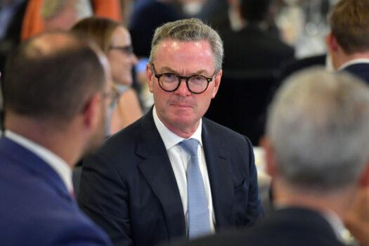 Former minister Christopher Pyne at the National Press Club in Canberra, Australia on Canberra, Australia. (Sam Mooy/Getty Images)