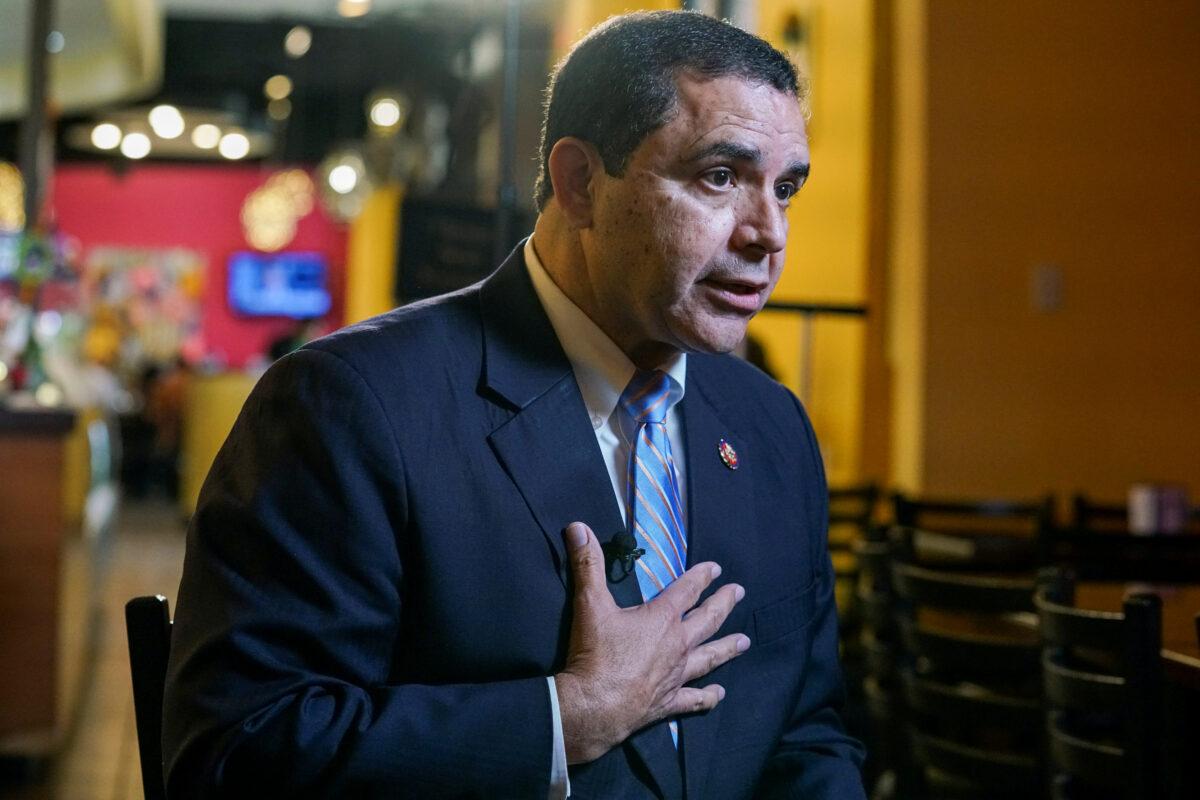 Rep. Henry Cuellar (D-Texas) gives an interview in Laredo, Texas, on Oct. 9, 2019. (Veronica Cardenas/Reuters)