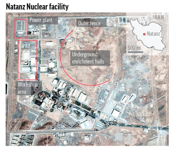 Natanz, in Iran’s central Isfahan province, hosts the country’s main uranium enrichment facility. (AP)