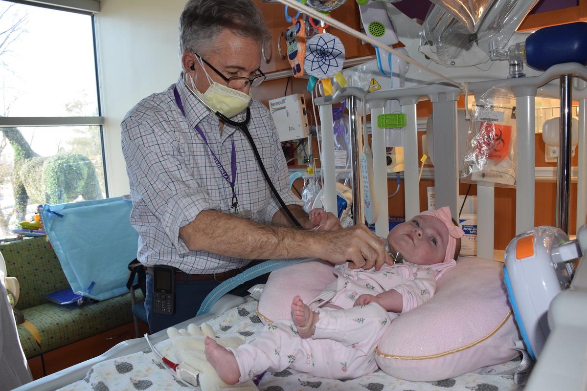 Dr. Dennis Davidson with Ada. (Courtesy of <a href="https://www.blythedale.org/">Blythedale Children's Hospital</a>)