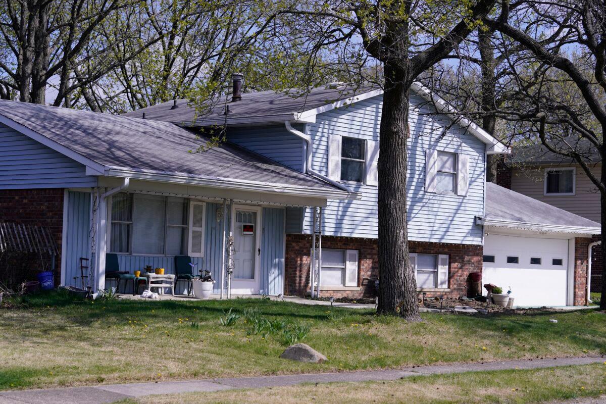 The home of 19-year-old Brandon Scott Hole, the suspected shooter who opened fire with a rifle at a FedEx facility, is seen in Indianapolis, Ind., on April 16, 2021. (Michael Conroy/AP Photo)