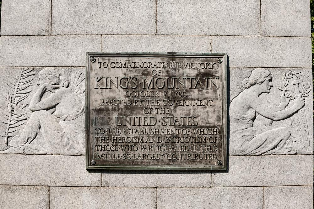 A plaque commemorates the battle that took place on Oct. 7, 1780. (JNix/Shutterstock)