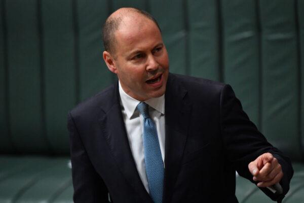 Treasurer Josh Frydenberg speaks during Question Time in the House of Representatives at Parliament House on March 16, 2021, in Canberra, Australia. (Sam Mooy/Getty Images)