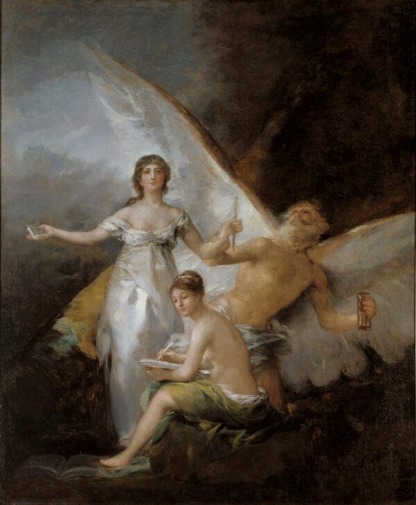 "Truth, Time and History" by Francisco Goya y Lucientes. (Public domain)