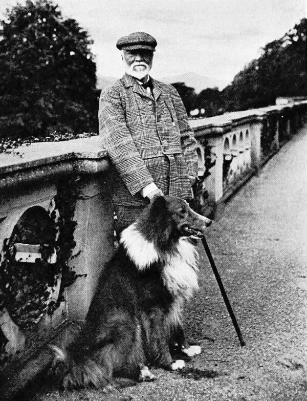 Andrew Carnegie at Skibo Castle, in the Highland county of Sutherland, Scotland, in 1914. (Public domain)