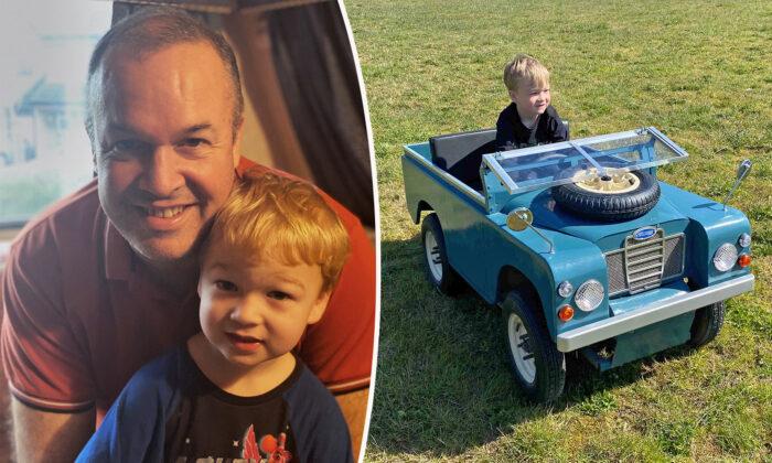 Creative Dad Builds a Miniature Version of Family’s Land Rover for Car Obsessed Son