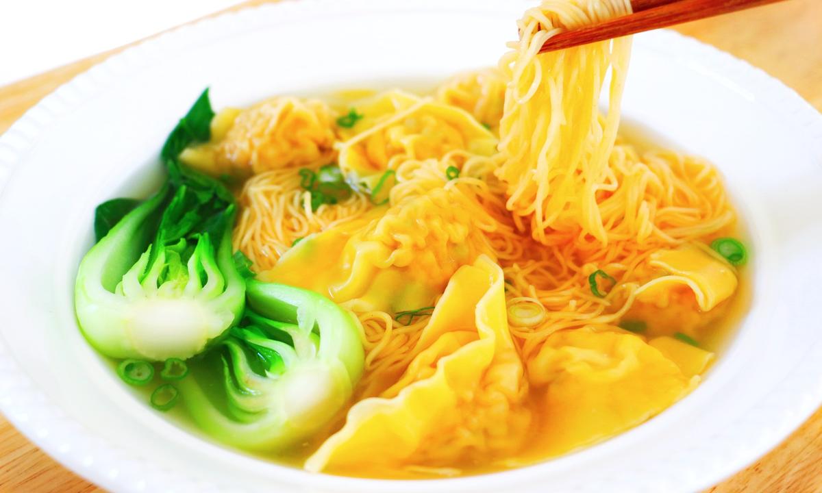 A warming bowl of wonton noodle soup is a favorite Chinese comfort food. (CiCi Li)