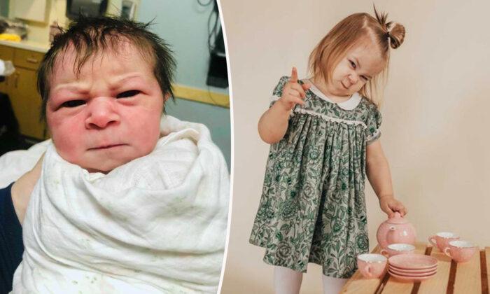 Mom Gives Birth to Angry-Faced Baby, Thankful She is Healthy After Oligohydramnios Diagnosis